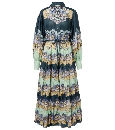 Alemais Alémais Madalena floral ramie shirt dress | Thumbnail 1