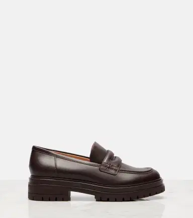 Gianvito Rossi Davis leather penny loafers | Thumbnail 2 Gianvito Rossi Davis leather penny loafers | Thumbnail 2