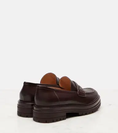 Gianvito Rossi Davis leather penny loafers | Thumbnail 3 Gianvito Rossi Davis leather penny loafers | Thumbnail 3