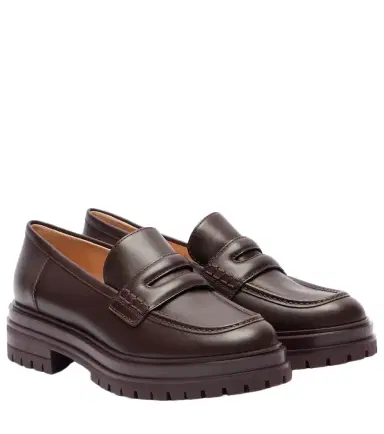 Gianvito Rossi Davis leather penny loafers | Thumbnail 1 Gianvito Rossi Davis leather penny loafers | Thumbnail 1