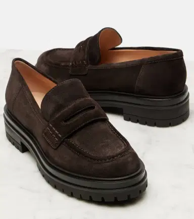 Gianvito Rossi Davis suede penny loafers | Thumbnail 5 Gianvito Rossi Davis suede penny loafers | Thumbnail 5
