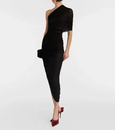 Magda Butrym Floral-appliqué satin pumps | Thumbnail 5