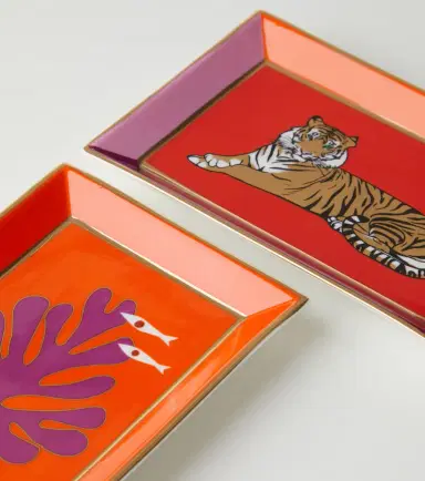 Jonathan Adler Safari porcelain decorative tray | Thumbnail 2