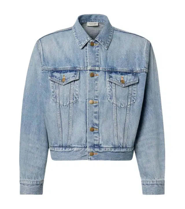 Fear of God Trucker cropped denim jacket