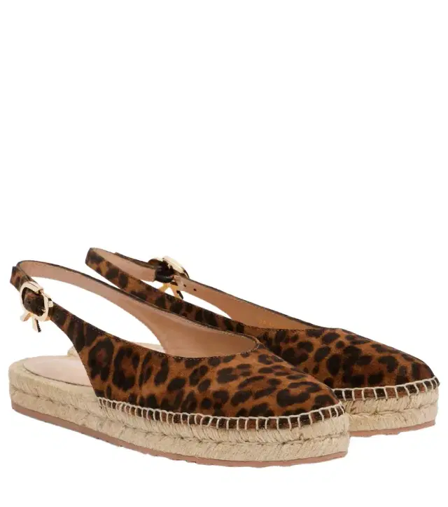 Gianvito Rossi Paz suede slingback espadrilles