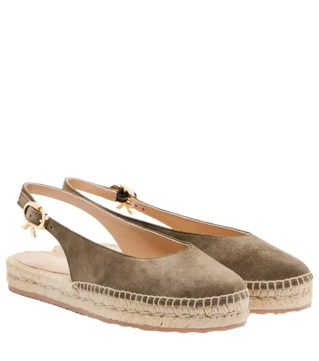 Gianvito Rossi Paz suede slingback espadrilles