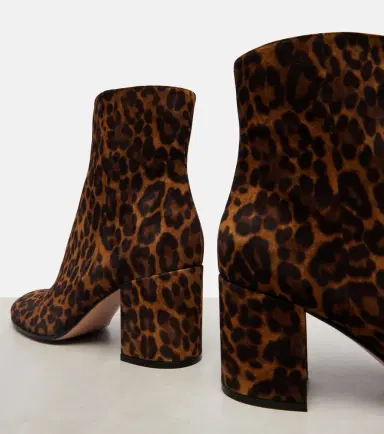 Gianvito Rossi Joelle 70 leopard-print suede ankle boots | Thumbnail 4
