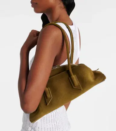 The Attico La Passeggiata Small suede tote bag | Thumbnail 6
