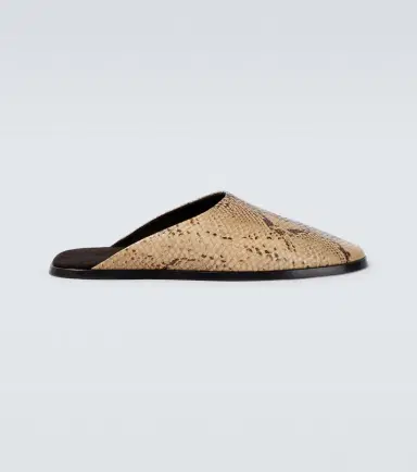 Fear of god Snake-effect leather mules | Thumbnail 3 Fear of god Snake-effect leather mules | Thumbnail 3