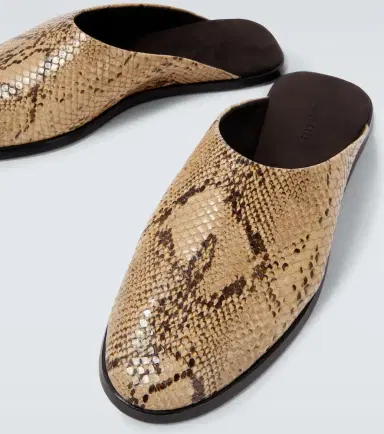Fear of god Snake-effect leather mules | Thumbnail 5 Fear of god Snake-effect leather mules | Thumbnail 5
