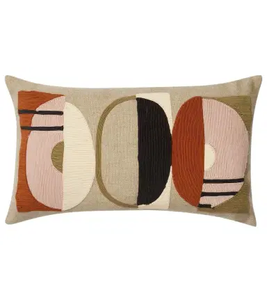 Jonathan Adler Embroidered linen cushion | Thumbnail 1