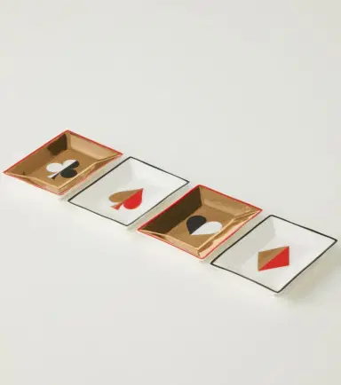 Jonathan Adler Dealer's Choice set of 4 decorative trays | Thumbnail 3