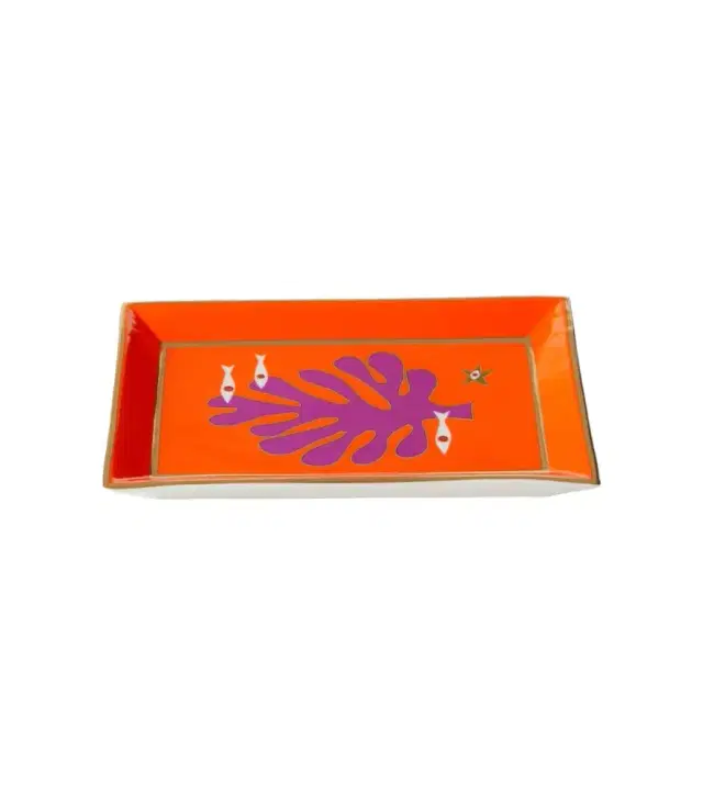 Jonathan Adler Playa painted ceramic tray