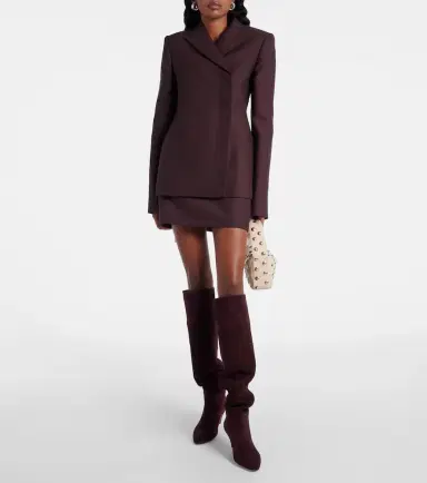 Gianvito Rossi Elise suede knee-high boots | Thumbnail 5