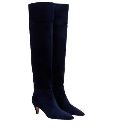 Gianvito Rossi Elise suede knee-high boots | Thumbnail 1 Gianvito Rossi Elise suede knee-high boots | Thumbnail 1