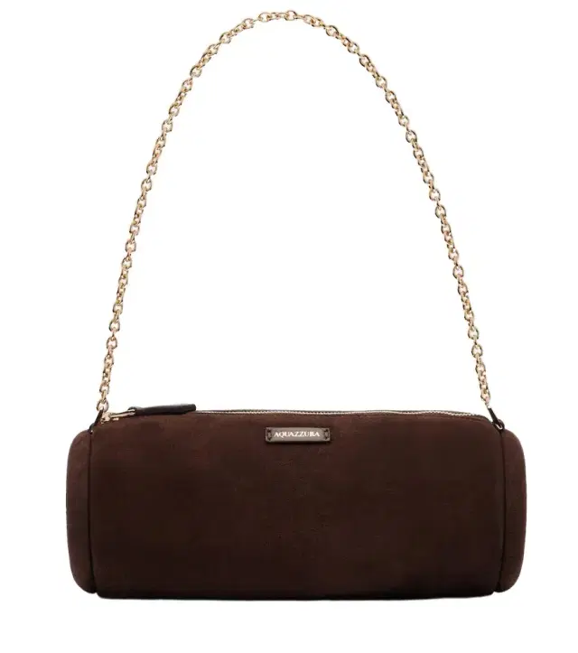 Aquazzura Hoop Mini suede shoulder bag