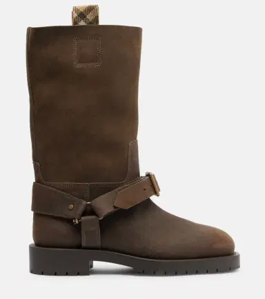 Burberry Soft Saddle suede knee-high boots | Thumbnail 3