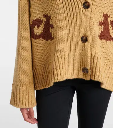 Goldbergh Nora intarsia wool-blend cardigan | Thumbnail 3 Goldbergh Nora intarsia wool-blend cardigan | Thumbnail 3