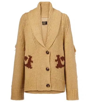 Goldbergh Nora intarsia wool-blend cardigan | Thumbnail 1 Goldbergh Nora intarsia wool-blend cardigan | Thumbnail 1