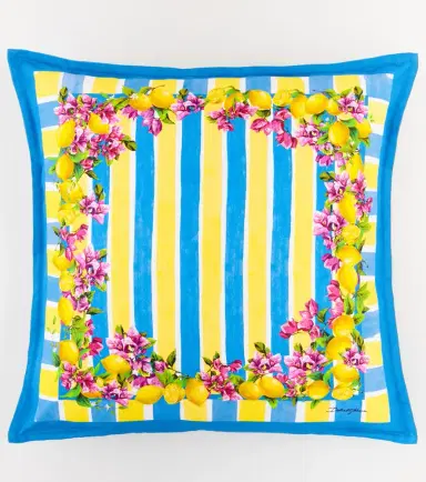 Dolce & Gabbana Casa Taormina striped cotton cushion | Thumbnail 4