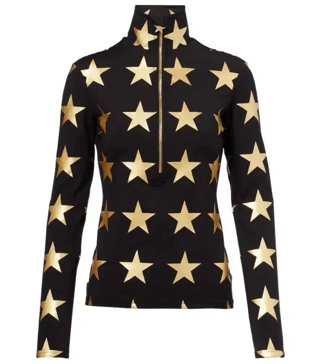 Goldbergh Lunaria printed half-zip ski top