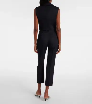 Alexander McQueen Cropped wool gabardine flared pants | Thumbnail 6 Alexander McQueen Cropped wool gabardine flared pants | Thumbnail 6