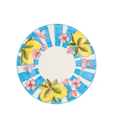 Dolce & Gabbana Casa Taormina striped ceramic dessert plate | Thumbnail 1