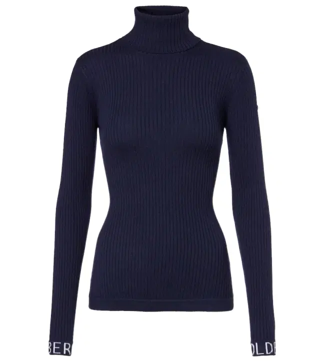 Goldbergh Mira ribbed-knit turtleneck ski top