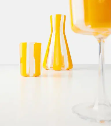 Dolce & Gabbana Casa Taormina set of 2 striped glass tumblers | Thumbnail 2 Dolce & Gabbana Casa Taormina set of 2 striped glass tumblers | Thumbnail 2