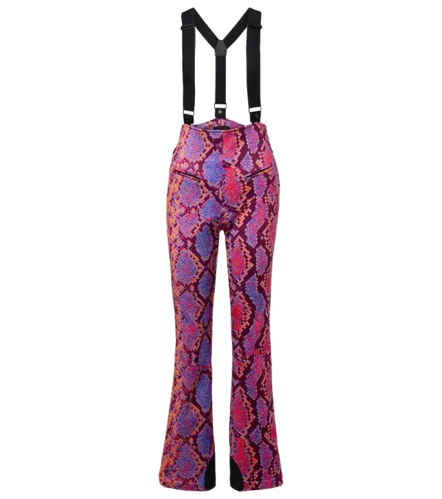 Goldbergh Elena snake-effect ski salopettes
