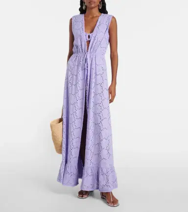 Melissa Odabash Tessa cotton lace beach cover-up | Thumbnail 2