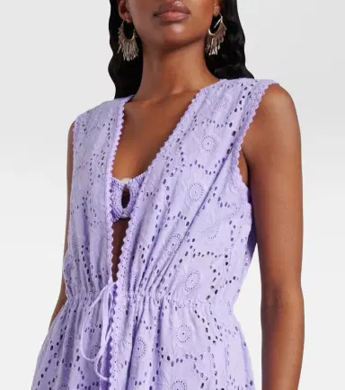 Melissa Odabash Tessa cotton lace beach cover-up | Thumbnail 4
