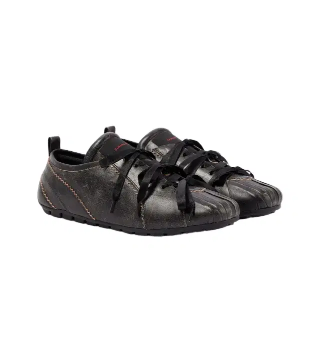 Simone Rocha Ballerina Grip leather sneakers