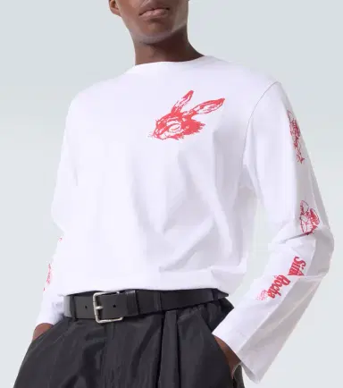 Simone Rocha Tortoise & Hare cotton jersey T-shirt | Thumbnail 4 Simone Rocha Tortoise & Hare cotton jersey T-shirt | Thumbnail 4