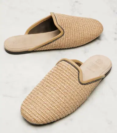 Brunello Cucinelli Monili raffia mules | Thumbnail 3