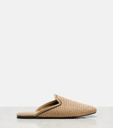 Brunello Cucinelli Monili raffia mules | Thumbnail 4