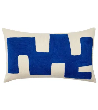 Jonathan Adler Ojai Blocks wool and cotton cushion | Thumbnail 1