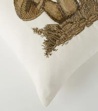 Jonathan Adler Botanist Mushrooms Large linen cushion | Thumbnail 5