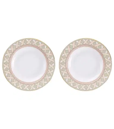 La DoubleJ Odysseus Pistachio set of 2 porcelain soup plates | Thumbnail 1