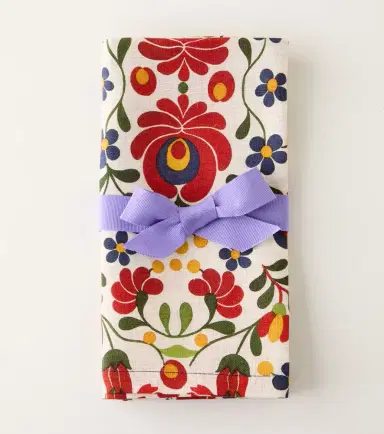 La DoubleJ Windflower Large set of 2 linen napkins | Thumbnail 4