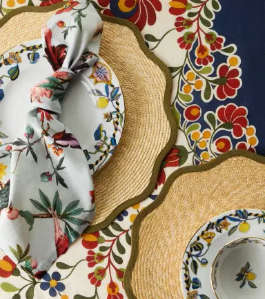 La DoubleJ Cloud set of 2 straw placemats | Thumbnail 2