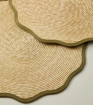 La DoubleJ Cloud set of 2 straw placemats | Thumbnail 4