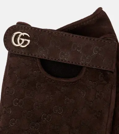 Gucci GG jacquard suede gloves | Thumbnail 2 Gucci GG jacquard suede gloves | Thumbnail 2