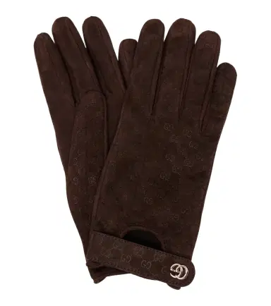 Gucci GG jacquard suede gloves | Thumbnail 1 Gucci GG jacquard suede gloves | Thumbnail 1