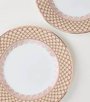 La DoubleJ Odysseus Dusty Pink set of 2 dinner plates | Thumbnail 3