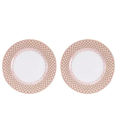 La DoubleJ Odysseus Dusty Pink set of 2 dinner plates | Thumbnail 1