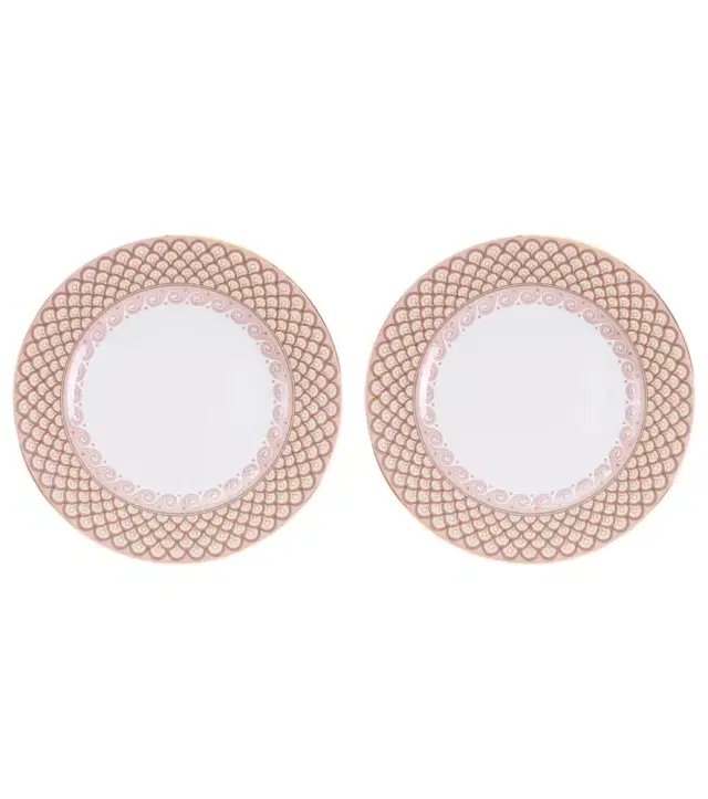 La DoubleJ Odysseus Dusty Pink set of 2 dinner plates