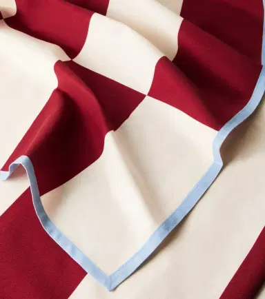 La DoubleJ Contrada Bordeaux Medium linen tablecloth | Thumbnail 3