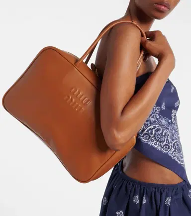 Miu Miu Beau leather tote bag | Thumbnail 4 Miu Miu Beau leather tote bag | Thumbnail 4