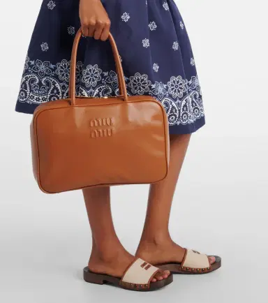 Miu Miu Beau leather tote bag | Thumbnail 6 Miu Miu Beau leather tote bag | Thumbnail 6